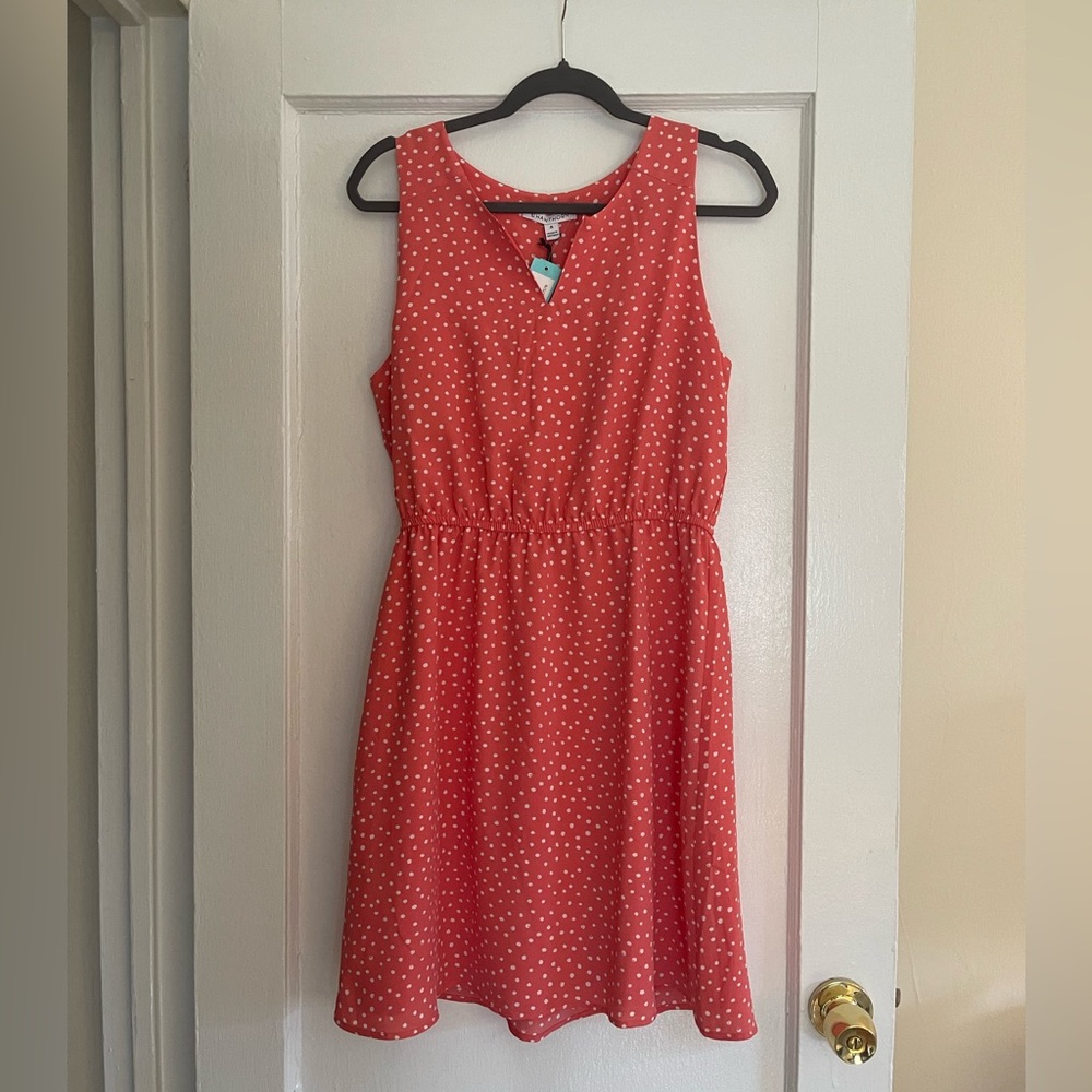 NWT - 41 Hawthorn Trisha Split Neck Dress - Pink - Medium